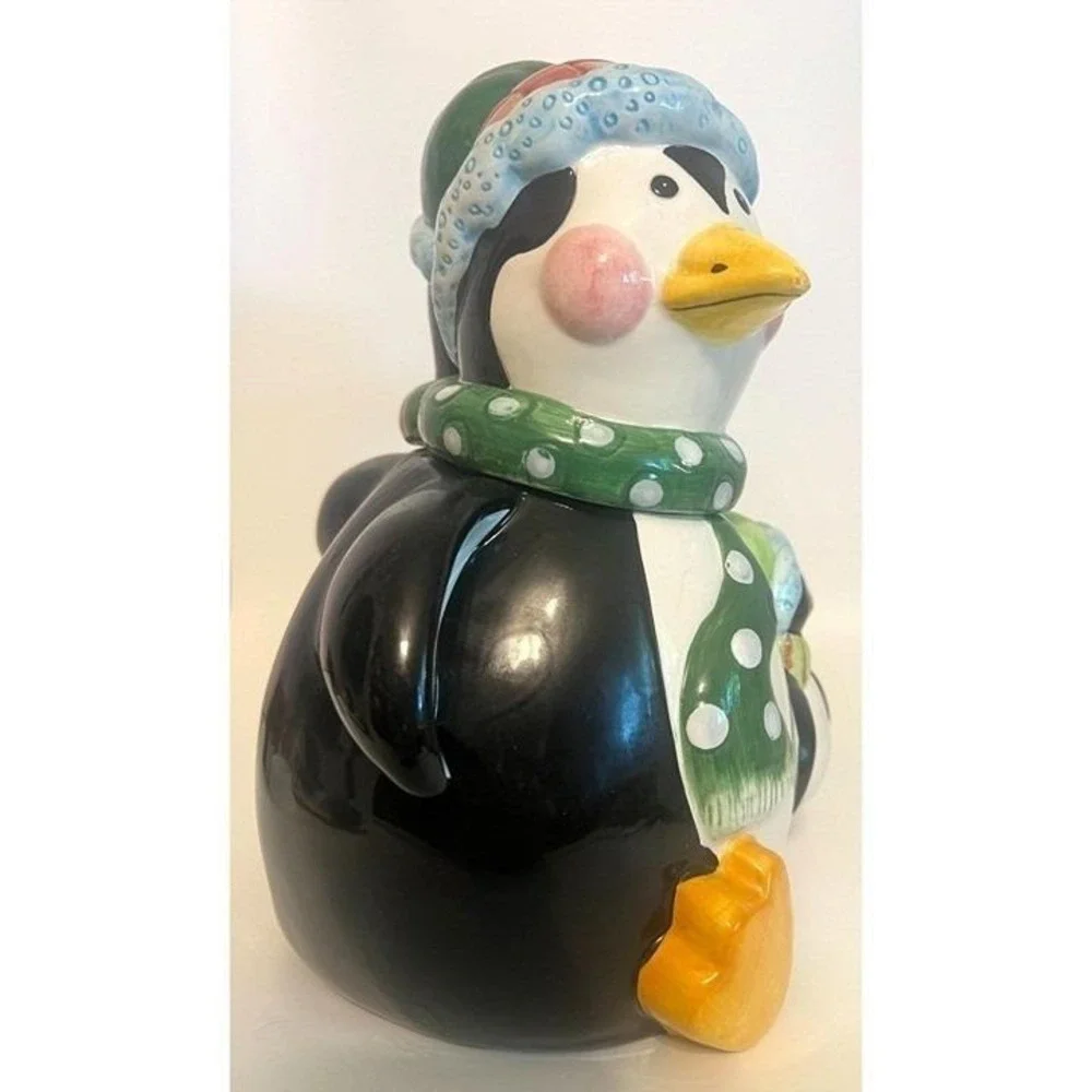 Anthropomorphic Happy Feet Penguin Family Cookie Jar Happy Feet Large Winter SEE